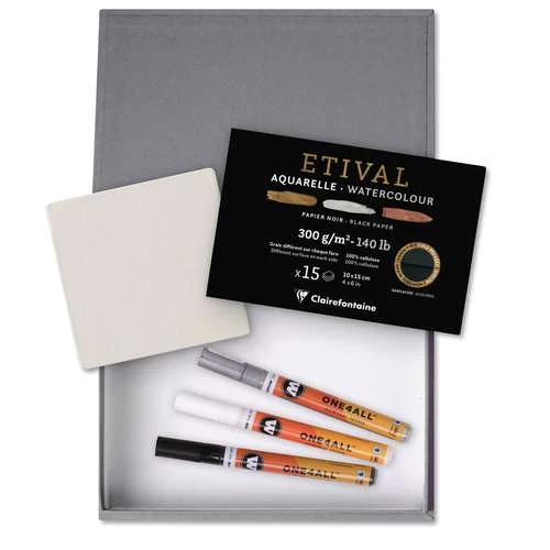 CLAIREFONTAINE Competence Grey Acryl Set 4 CLAIREFONTAINE Competence Grey Acryl Set - Image 2