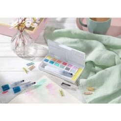 Derwent Pastel Shades Paint Pan Set 13 Derwent Pastel Shades Paint Pan Set -Pebeo Sales DerwentPastelShadesPaintPanSet 5