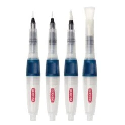 Derwent Push Button Waterbrush Assorted Set 8 Derwent Push Button Waterbrush Assorted Set -Pebeo Sales DerwentPushButtonWaterbrushAssortedSet 2