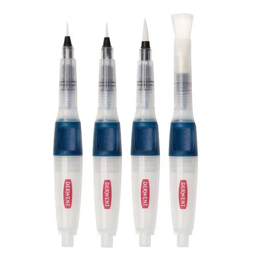 Derwent Push Button Waterbrush Assorted Set 5 Derwent Push Button Waterbrush Assorted Set - Image 3