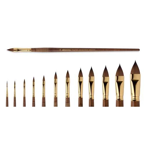 Escoda Grafilo Kolinsky Red Sable Filbert Brushes Series 2820 3 Escoda Grafilo Kolinsky Red Sable Filbert Brushes Series 2820