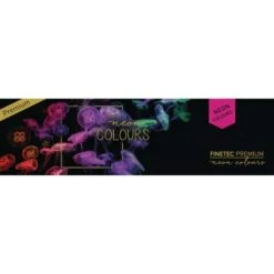 Finetec Premium Paint Set Neon Colours -Pebeo Sales FinetecPremiumPaintSetNeonColours 2