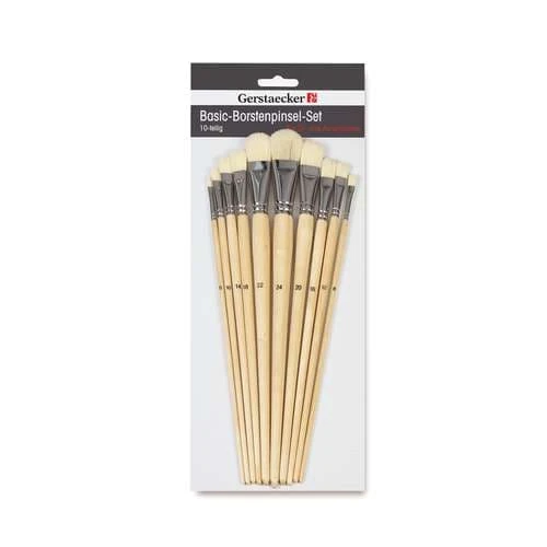 GERSTAECKER | Filbert Brushes ○ Hog Bristle — Set Of 10 3 GERSTAECKER | Filbert Brushes ○ Hog Bristle — Set Of 10