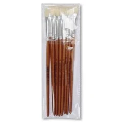 Léonard Flat Bristle Brush Set 10 Léonard Flat Bristle Brush Set -Pebeo Sales LC3A9onardFlatBristleBrushSet 2
