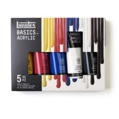 Liquitex Basics Acrylic Primary Colours Set -Pebeo Sales LiquitexBasicsAcrylicPrimaryColoursSet 5