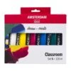 Royal Talens | AMSTERDAM Classroom Set — 6 X 120 Ml Tubes 1 Royal Talens | AMSTERDAM Classroom Set — 6 X 120 Ml Tubes -Pebeo Sales RoyalTalens7CAMSTERDAMClassroomSetE280946x120mltubes