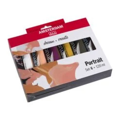 Royal Talens | AMSTERDAM Portrait Set — 6 X 120 Ml 8 Royal Talens | AMSTERDAM Portrait Set — 6 X 120 Ml -Pebeo Sales RoyalTalens7CAMSTERDAMPortraitSetE280946x120ml 1