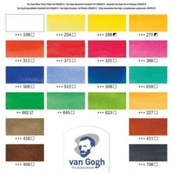 Royal Talens Van Gogh Watercolour Set - 18 Half Pans -Pebeo Sales RoyalTalensVanGoghWatercolourSet 18halfpans 2
