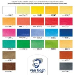 Royal Talens Van Gogh Watercolour Set - 24 Half Pans 10 Royal Talens Van Gogh Watercolour Set - 24 Half Pans -Pebeo Sales RoyalTalensVanGoghWatercolourSet 24halfpans 3