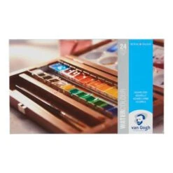 Royal Talens Van Gogh Watercolour Wooden Box Set 10 Royal Talens Van Gogh Watercolour Wooden Box Set -Pebeo Sales RoyalTalensVanGoghWatercolourWoodenBoxSet 3