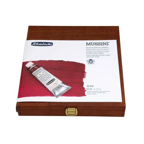 Schmincke Mussini Finest Oil Paints Wooden Box Set 6 Schmincke Mussini Finest Oil Paints Wooden Box Set - Image 4