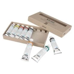 Schmincke Norma Blue Finest Water-Mixable Artist Oil Paint Set -Pebeo Sales SchminckeNormaBlueFinestWater MixableArtistOilPaintSet 2