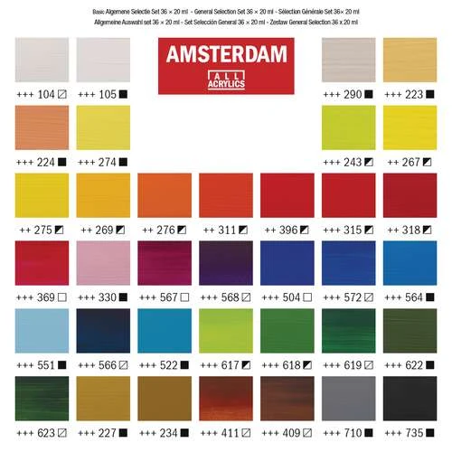 Talens Amsterdam Standard Series 36 Paint Set 8 Talens Amsterdam Standard Series 36 Paint Set - Image 6