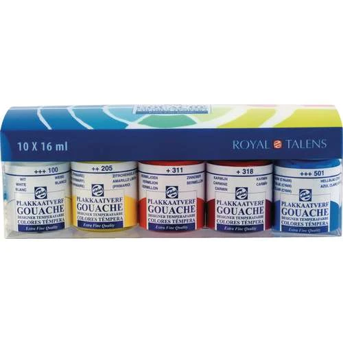 Talens Extra Fine Gouache 10 X 16ml Set 3 Talens Extra Fine Gouache 10 X 16ml Set