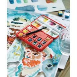 Van Gogh | Watercolour Pocket Box Special Edition — 12 Half Pans -Pebeo Sales VanGogh7CWatercolourPocketBoxspecialeditionE2809412halfpans 4