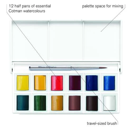 Winsor & Newton Cotman Pocket Watercolour Box 7 Winsor & Newton Cotman Pocket Watercolour Box - Image 5