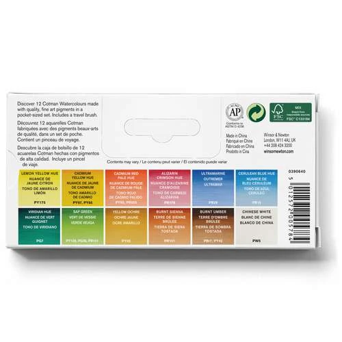 Winsor & Newton Cotman Pocket Watercolour Box 8 Winsor & Newton Cotman Pocket Watercolour Box - Image 6