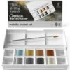 Winsor & Newton Cotman Watercolour Metallic Pocket Set -Pebeo Sales Winsor26amp3BNewtonCotmanWatercolourMetallicPocketSet