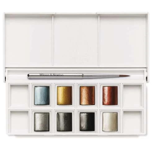 Winsor & Newton Cotman Watercolour Metallic Pocket Set 8 Winsor & Newton Cotman Watercolour Metallic Pocket Set - Image 6