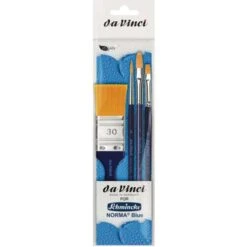 Da Vinci | NOVA BLUE Set, Series 11660 For Schmincke Normaยฎ BLUE โ 4 Brushes